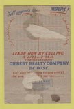 Matchbook Cover - Gilbert Real Estate Flint MI WORN 40 Strike