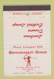 Matchbook Cover - Coonamessett Corner North Falmouth MA 40 Stick