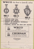 Matchbook Cover - WECO Valves Houston TX 40 Strike
