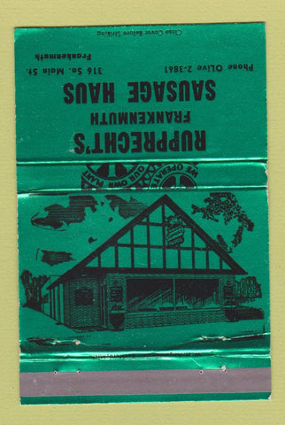 Matchbook Cover - Rupprecht's Frankenmuth MI 40 Strike
