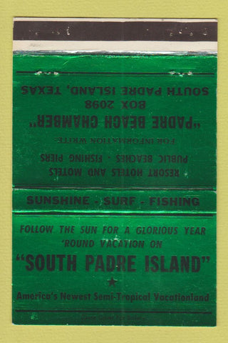 Matchbook Cover - South Padre Island TX Chamber of Commerce 40 Strike