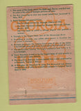 Matchbook Cover - Lion Club State of Georgia GA WEAR 40 Strike