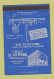 Matchbook Cover - Hotel Claypool Drug Store Indianapolis IN 40 Strike