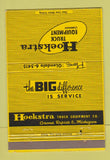 Matchbook Cover - Hoekstra Truck Equipment Grand Rapids MI  40 Strike