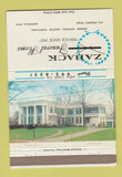 Matchbook Cover - Zaback Funeral Home Ashtabula OH 40 Strike