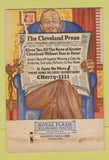 Matchbook Cover - Press Newspaper Cleveland OH 40 Strike