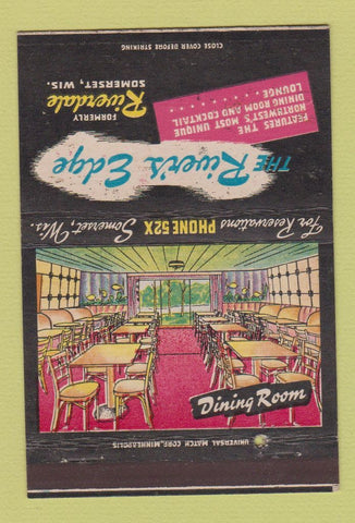 Matchbook Cover - River's Edge Somerset WI restaurant 40 Strike