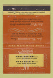 Matchbook Cover - John Ward Men's Shoes 1938 40 Strike