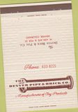 Matchbook Cover - Denver Pipe Brick Co Denver CO 40 Strike