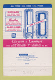 Matchbook Cover - Alumilux Water Heaters Detroit MI 40 Strike