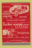 Matchbook Cover - Zucker Marine Supply Cleveland OH 40 Strike