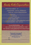 Matchbook Cover - Kurly Kate Pot Cleaners Chicago IL 40 Strike