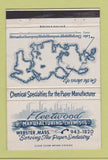 Matchbook Cover - Fleetwood Chemists Paper Webster MA 40 Strike