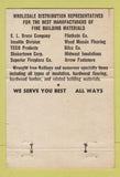 Matchbook Cover - Evans & Retting Lumber Grand Rapids Cadillac MI 40 Strike