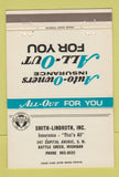 Matchbook Cover - Smith Lindroth Insurance Battle Creek MI 40 Strike
