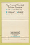 Matchbook Cover - Smith Lindroth Insurance Battle Creek MI 40 Strike