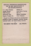 Matchbook Cover - Evans & Retting Lumber Grand Rapids Cadillac MI 40 Strike