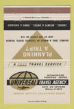 Matchbook Cover - Universal Travel Agency Philadelphia? 40 Strike