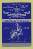 Matchbook Cover - Wilkes Barere PA Abraham Lincoln Encampment 40 Strike
