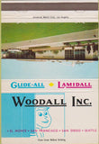 Matchbook Cover - Woodall Inc El Monte San Diego CA closet doors 40 Strike