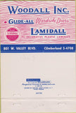 Matchbook Cover - Woodall Inc El Monte San Diego CA closet doors 40 Strike