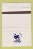 Matchbook Cover - La Cote D'Or Cafe 40 Strike