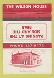 Matchbook Cover - Wilson House WEAR 40 Strike