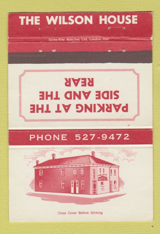 Matchbook Cover - Wilson House WEAR 40 Strike