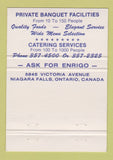 Matchbook Cover - The Love Boat Restaurant Niagara Falls ON WEAR 40 Strike