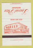 Matchbook Cover - Lauriol Plaza Restaurant Washington DC 40 Strike