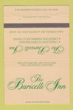 Matchbook Cover - Baricelli Inn Cleveland OH 40 Strike