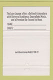 Matchbook Cover - Luna Lounge Tampa FL Ybor City 40 Strike