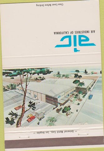 Matchbook Cover - Air Industries of California CA Gardena 40 Strike