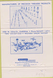 Matchbook Cover - Air Industries of California CA Gardena 40 Strike