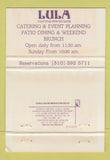 Matchbook Cover - Lulu Mexican Restaurant Santa Monica CA WEAR 40 Strike