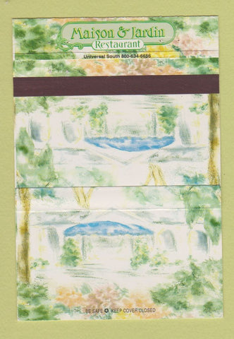 Matchbook Cover - Maison & Jardin Restaurant Altamonte Springs FL 40 Strike