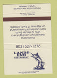Matchbook Cover - Lands End Restaurant Georgetown SC 40 Strike
