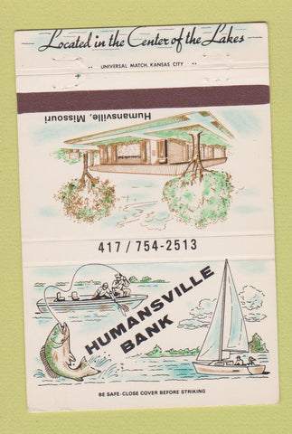 Matchbook Cover - Humansville Bank MO 40 Strike