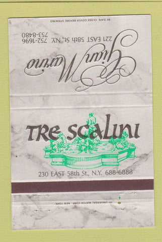 Matchbook Cover - The Scalini Gian Marino New York City 40 Strike