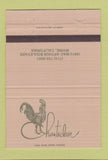 Matchbook Cover - Chanteclair Restaurant Irvine CA 40 Strike