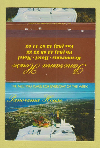 Matchbook Cover - Panorama House Maddens Plains Australia 40 Strike