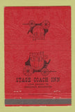Matchbook Cover - Stage Coach Inn Vancouver WA 40 Strike