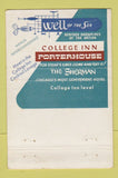 Matchbook Cover - Sherman Hotel Well of the Sea Chicago IL WEAR 40 Strike