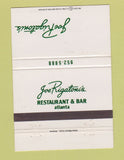 Matchbook Cover - Joe Rigatoni's Restaurant Atlanta GA 40 Strike