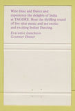 Matchbook Cover - Tagore Indian Restaurant London UK England 40 Strike