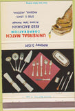 Matchbook Cover - Silverware Universal Match Phoenix AZ Bachman 40 Strike