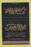 Matchbook Cover - Top O the Mall Monaca PA 40 Strike