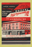 Matchbook Cover - Wyandotte Tavern Windsor ON SAMPLE 40 Strike