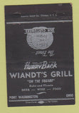 Matchbook Cover - Wiandt's Grill Port Washington OH 40 Strike
