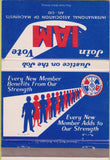 Matchbook Cover - Assoc of Machinists union AFL CIO 40 Strike